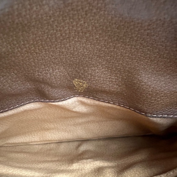 Rare Gucci vintage boarskin and suede 1970s envelope clutch - Picture 6 of 17